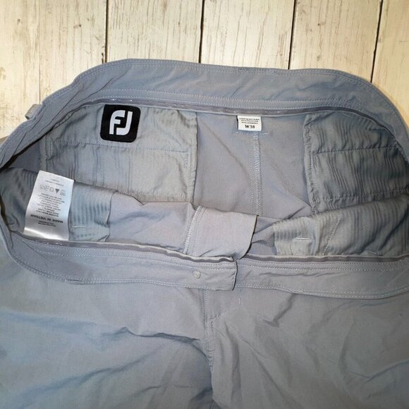 FootJoy Men's Performance Stretch 9" Inseam Golf Shorts Style 23933 Gray Size 38 - Picture 4 of 6